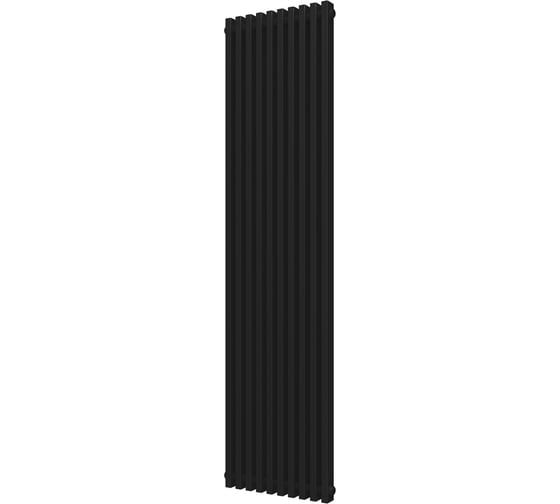Радиатор КЗТО QUADRUM NEO 50 V 1750-10 RAL1T103S9005 черный матовый муар QUDN50V175010RAL1T103S9005