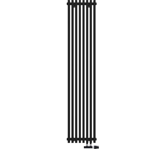 Радиатор КЗТО QUADRUM NEO 50 V 1750-8 R RAL1T103S9005 черный матовый муар QUDN50V17508RRAL1T103S9005