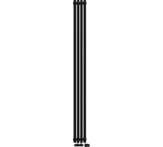 Радиатор КЗТО QUADRUM 30 V 2-1750-4 U RAL1T103S9005 черный матовый муар QUD30V217504URAL1T103S9005