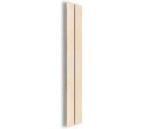 Секционный радиатор отопления MIVARMO 2 секции, горизонтальное/вертикальное подключение 200 см (жемчужно-белый) MA2-2000-1013