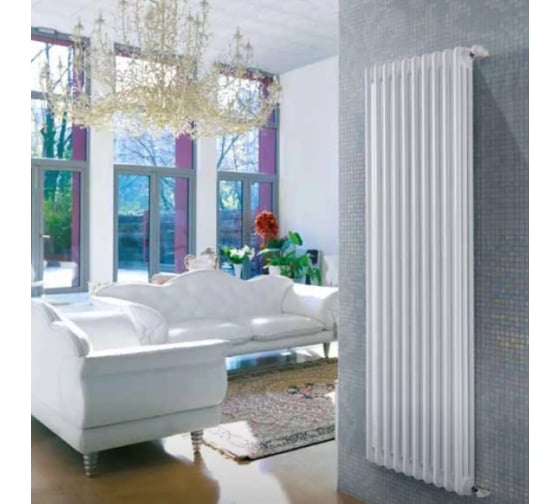 Трубчатый радиатор Zehnder Charleston 3180/08/№1270/RAL 9016 3/4