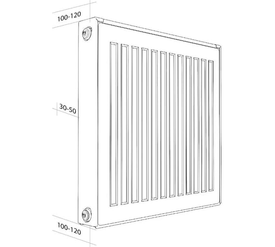 Панельный радиатор ROYAL THERMO COMPACT C11-500-1000 RAL9016 НС-1189469