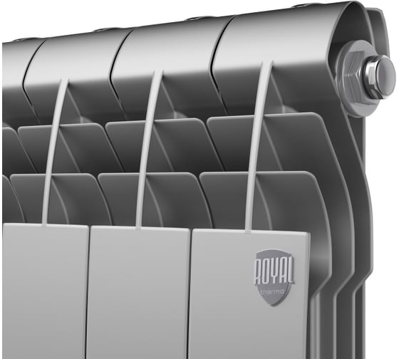 Радиатор ROYAL THERMO Biliner Alum 500 Silver Satin 4 секции НС-1250254