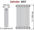 Трубчатый радиатор Zehnder Charleston 3057/12/№1270/TechnoLine, 3/4 4