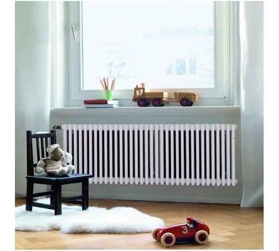 Трубчатый радиатор Zehnder Charleston 3037/14/№1270/RAL 9016, 3/4