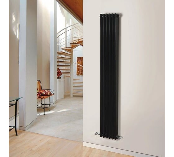 Трубчатый радиатор Zehnder Charleston 3180/08/№1270/RAL 9217, 3/4