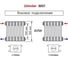 Трубчатый радиатор Zehnder Charleston 3037/22/№1270/RAL 9016, 3/4 8