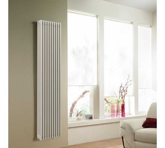 Трубчатый радиатор Zehnder Charleston 3180/10/№1270/RAL 9016, 3/4