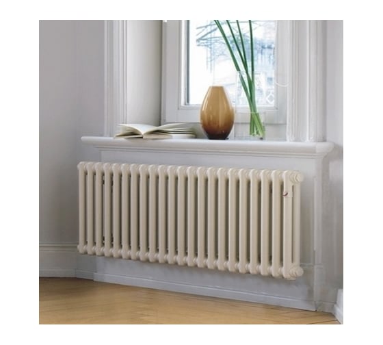 Трубчатый радиатор Zehnder Charleston 2056/28/№1270/RAL 9016, 3/4