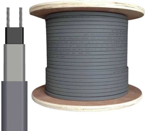 Греющий кабель на трубу саморегулирующийся ТеплоСофт 3 м, 48 Вт, на отрез/SRL16/3м/на трубу 35614422