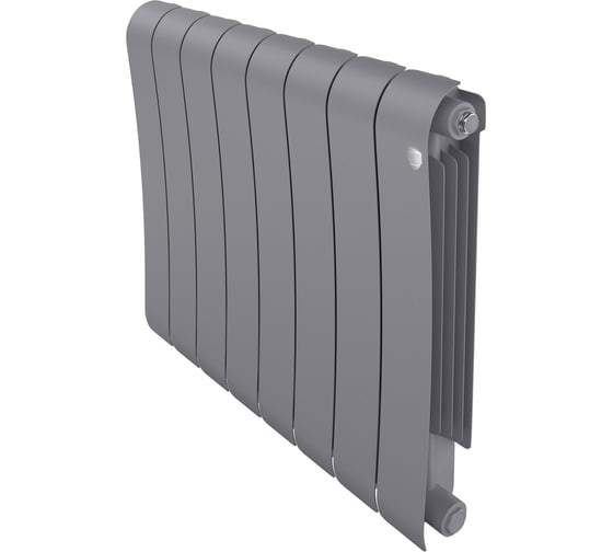 Радиатор биметаллический Royal Thermo Infinity 500 Silver Satin 8 секций НС-1630018