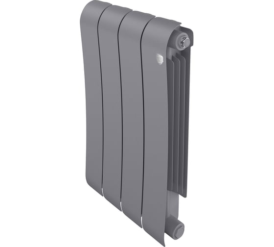 Радиатор биметаллический Royal Thermo Infinity 500 Silver Satin 4 секции НС-1629996