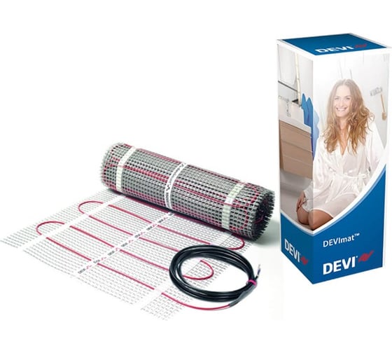 Нагревательный мат DEVI mat 200T DTIF-200 1565 Вт 0,45x15,6 м 7,8 кв.м, арт. 140F1738, 83020746 1