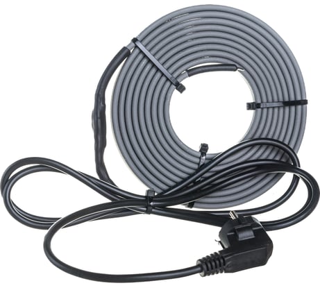 Греющий саморегулирующийся кабель на трубу (готовый комплект) Nunicho 24 Вт/м, 4 м, 14152404