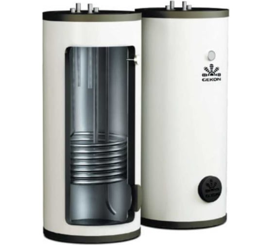 Напольный бойлер GEKON BTC 120 л, с 1-м ТО, 28 кВт, INOX, GK1201TC 1