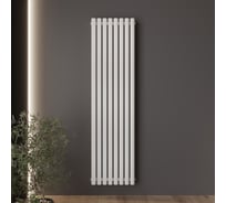 Радиатор Faberg Steelion 1 трубный, 50 мм диаметр, подключение - нижнее-правое, секций - 8, высота - 1800, цвет - RAL9016 FB.702.1.1800.8.9016