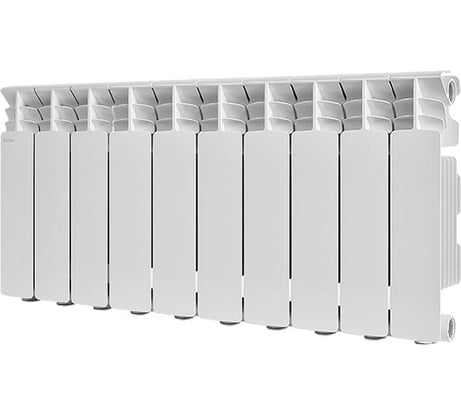 Радиатор алюминиевый STOUT GAMMA 350 10 секций, боковое подключение, белый RAL 9010 SRA-3310-035010 RG0093CTCORKSS