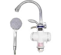 Кран-водонагреватель проточного типа DORON HF-008 3000Вт, нагрев.до 60С со шлангом для душа 003421