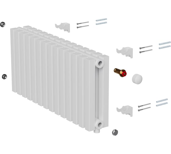 Дизайн-радиатор ROYAL THERMO Shift Q30 VC2030 - 26 секций RAL9016 НС-1631282