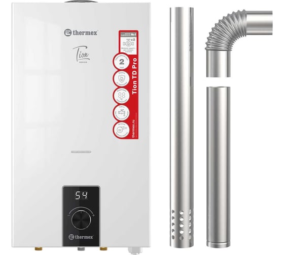 Водонагреватель газовый проточный Термекс бытовой THERMEX T 20 TD Pro ЭдЭБ05373
