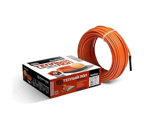 Двухжильный кабельный теплый пол Heatline 11 м, 200 Вт, 1.1-1.7 м2 20Р2Э-11-200