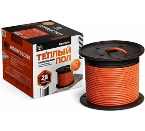 Одножильный теплый пол Heatline SL1 650 Вт, 3.6-5.9 м2 HL-SL1-650