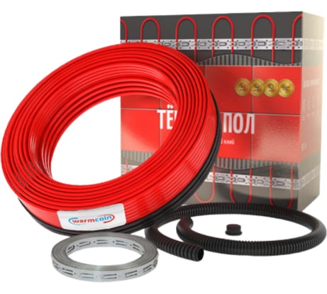 Кабель нагревательный двухжильный Warmcoin POWER | 20Вт/м.п. | 140м.п. POWER_2800Вт_140м