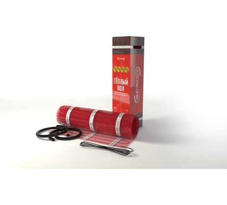 Маты нагревательные двухжильные Warmcoin ST PREMIUM, TEFLON, 150Вт/м.кв., 8,0м.кв. Мат_СТ_8