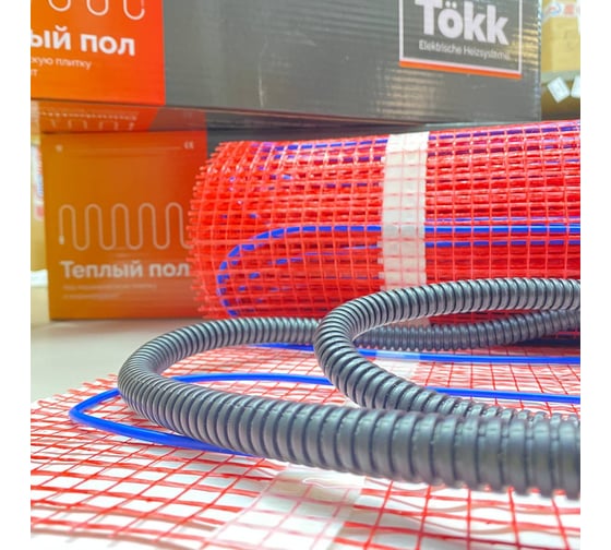 Нагревательные маты Tökk двухжильные, 150Вт/м.кв. 8,0м.кв. МАТ_ТОКК_8м.кв.