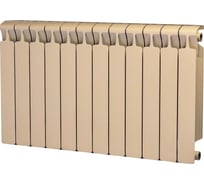 Биметаллический радиатор RIFAR MONOLIT 500 Айвори 12 секц. бок. R-MN-500-12-IV