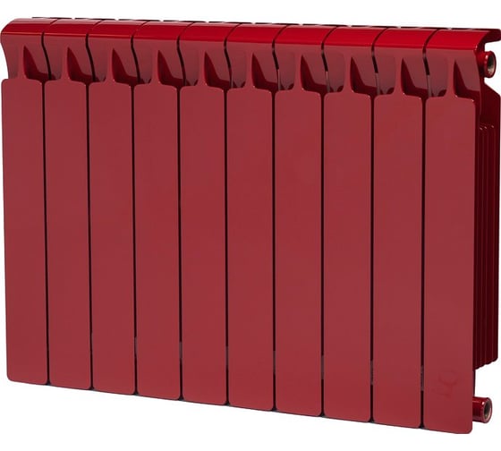Биметаллический радиатор RIFAR MONOLIT 500 Бордо 10 секц. бок. R-MN-500-10-BO