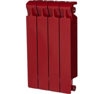 Биметаллический радиатор RIFAR MONOLIT 500 Бордо 04 секц. бок. R-MN-500-04-BO