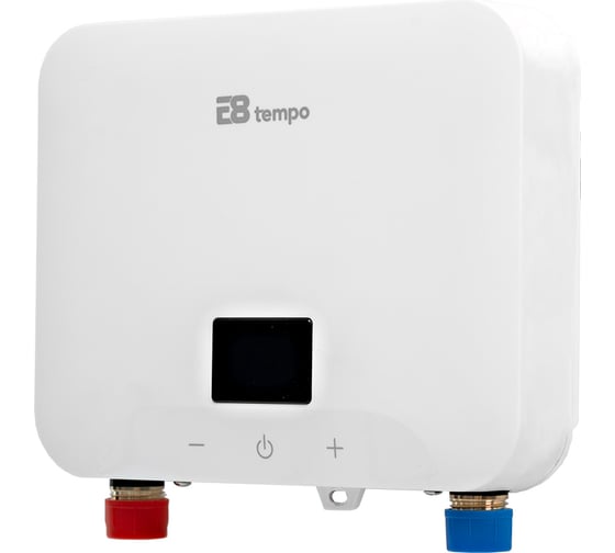 Проточный электрический водонагреватель Е8tempo KLE60 (Белый пластик) E8KLE60W