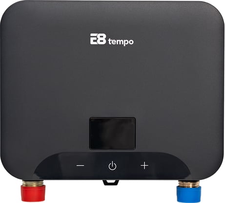 Проточный электрический водонагреватель Е8tempo KLE60 (Темно серый пластик) E8KLE60G