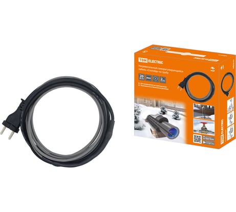 Нагревательный саморегулирующийся кабель TDM ELECTRIC Стоплёд НСК20-Н на трубу 20 м, 320 Вт SQ2510-0007