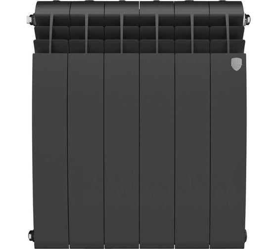 Радиатор биметаллический ROYAL THERMO BILINER B 500 черный, 6 секц. НС-1682288