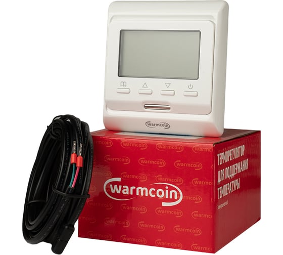 Пленочный теплый пол Warmcoin + W51 WHITE Wi-Fi, 220Вт/м.кв., ширина 0,5 м, 7 м2 Пленка_51Wi-Fi_220Вт_50см_14мп
