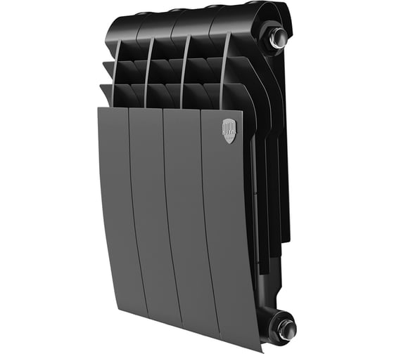 Биметаллический радиатор ROYAL THERMO BILINER B 350 чёрный, 4 секц. НС-1682257