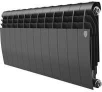Биметаллический радиатор ROYAL THERMO BILINER B 350 чёрный, 12 секц. НС-1682256