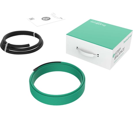 Теплый пол кабельная секция Systeme Electric STEP BALANCE 18 Вт/м, 684 Вт, 38 м, S м²:2,7-4,8. Шаг, см: 7-12,5 SBC018038