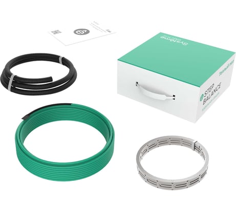 Теплый пол кабельная секция Systeme Electric STEP BALANCE, 18 Вт/м, 162 Вт, 9 м, S м²:0,6-1,1. Шаг, см: 7-12,5 SBC018009