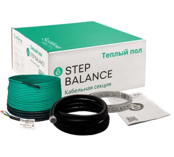 Секция кабельная (теплый пол) Systeme Electric STEP BALANCE 18 Вт/м, 828 Вт, 46 м SBC018046