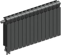 Радиатор биметаллический RIFAR MONOLIT Ventil 500 Титан 14 секций, нижн. прав. R-MN-500-14-VR-TI