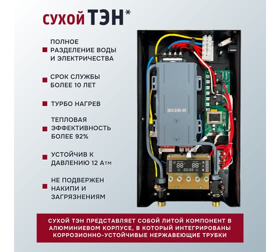 Электрический проточный водонагреватель Primoclima INTEGRA 14 кВт, черный PC INTEGRA 14 (B)