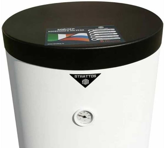 Бойлер косвенного нагрева Strattos Classic 200 M2 White T фланцем под ТЭН 000201СM2WT