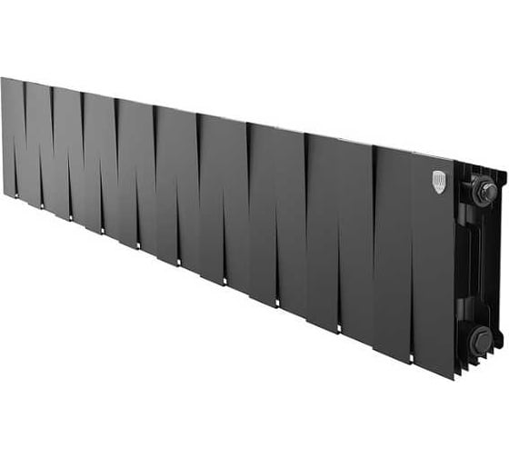 Радиатор биметаллический ROYAL THERMO PianoForte 200 Чёрный - 18 секций НС-1682322