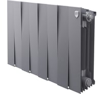 Радиатор биметаллический ROYAL THERMO PianoForte 300 Серебристый - 8 секций НС-1682344