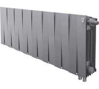 Радиатор биметаллический ROYAL THERMO PianoForte 300 Серебристый - 14 секций НС-1682342