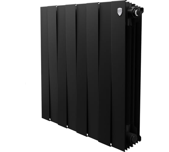 Радиатор биметаллический ROYAL THERMO PianoForte 500 Чёрный - 8 секц. НС-1682388