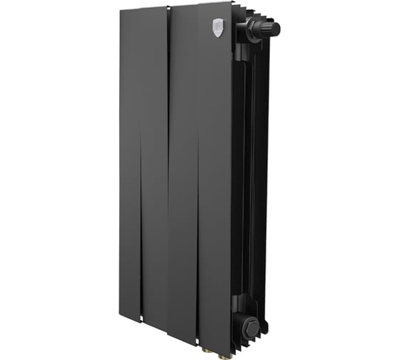 Радиатор биметаллический ROYAL THERMO PianoForte 500 Чёрный VR80 - 4 секц. НС-1682391